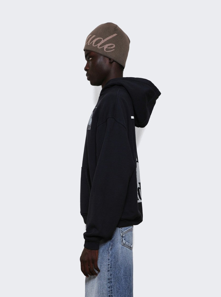 Rhude Moonlight Badge Hoodie Vintage Black