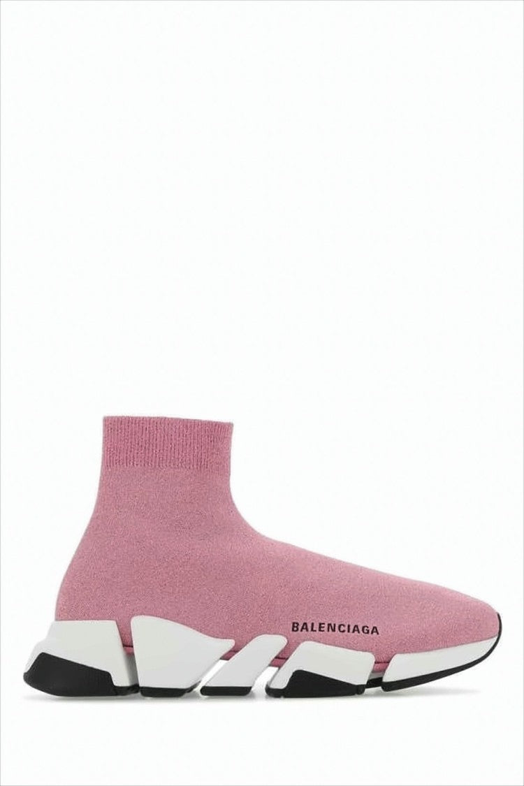 Balenciaga Sock-Style Sneakers With Seamless Knit Upper And High Ankle Collar