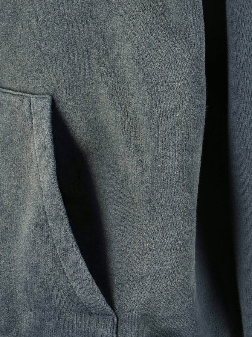 Golden Goose Worn Effect Black Cotton Hoodie
