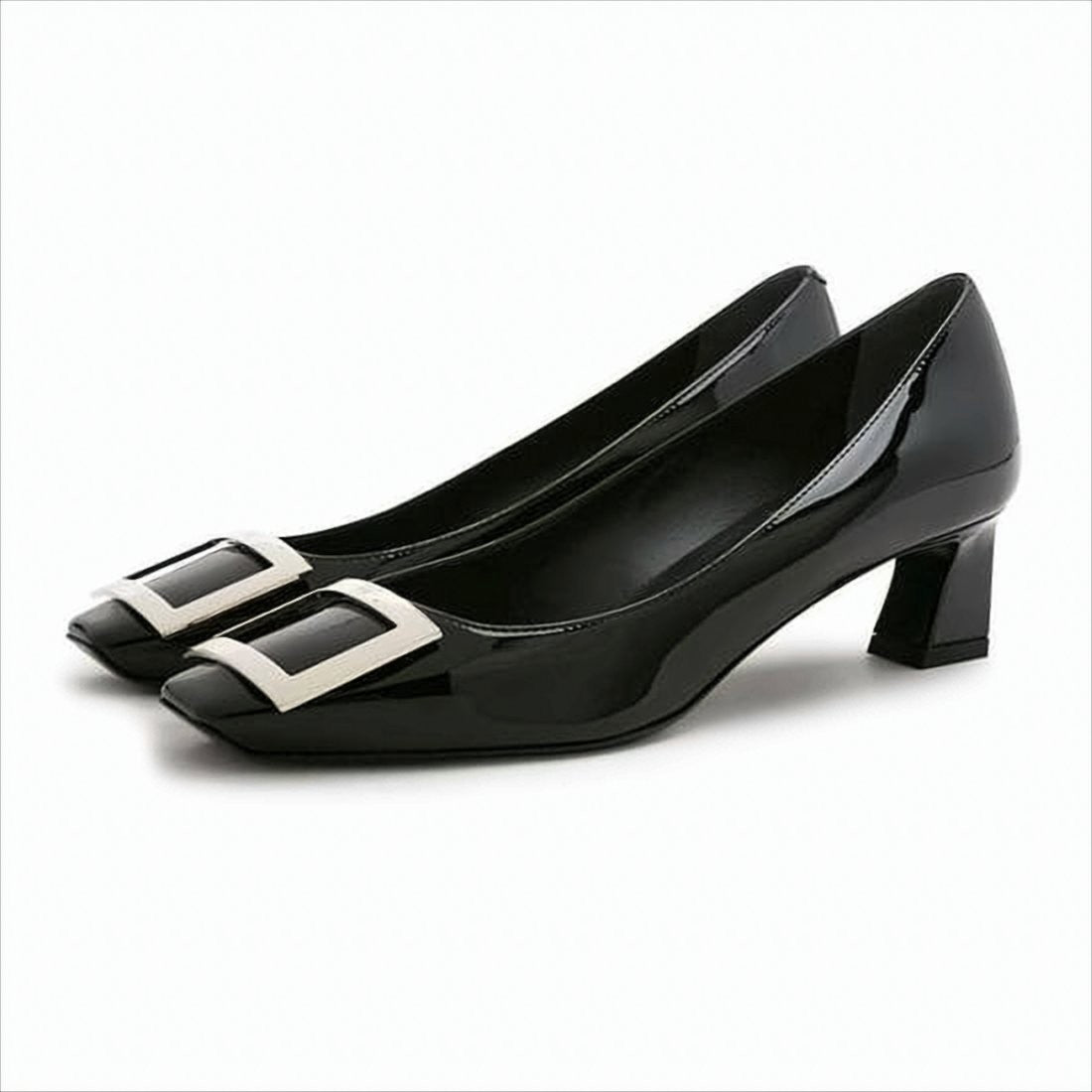 Roger Vivier Black Patent Leather Pumps