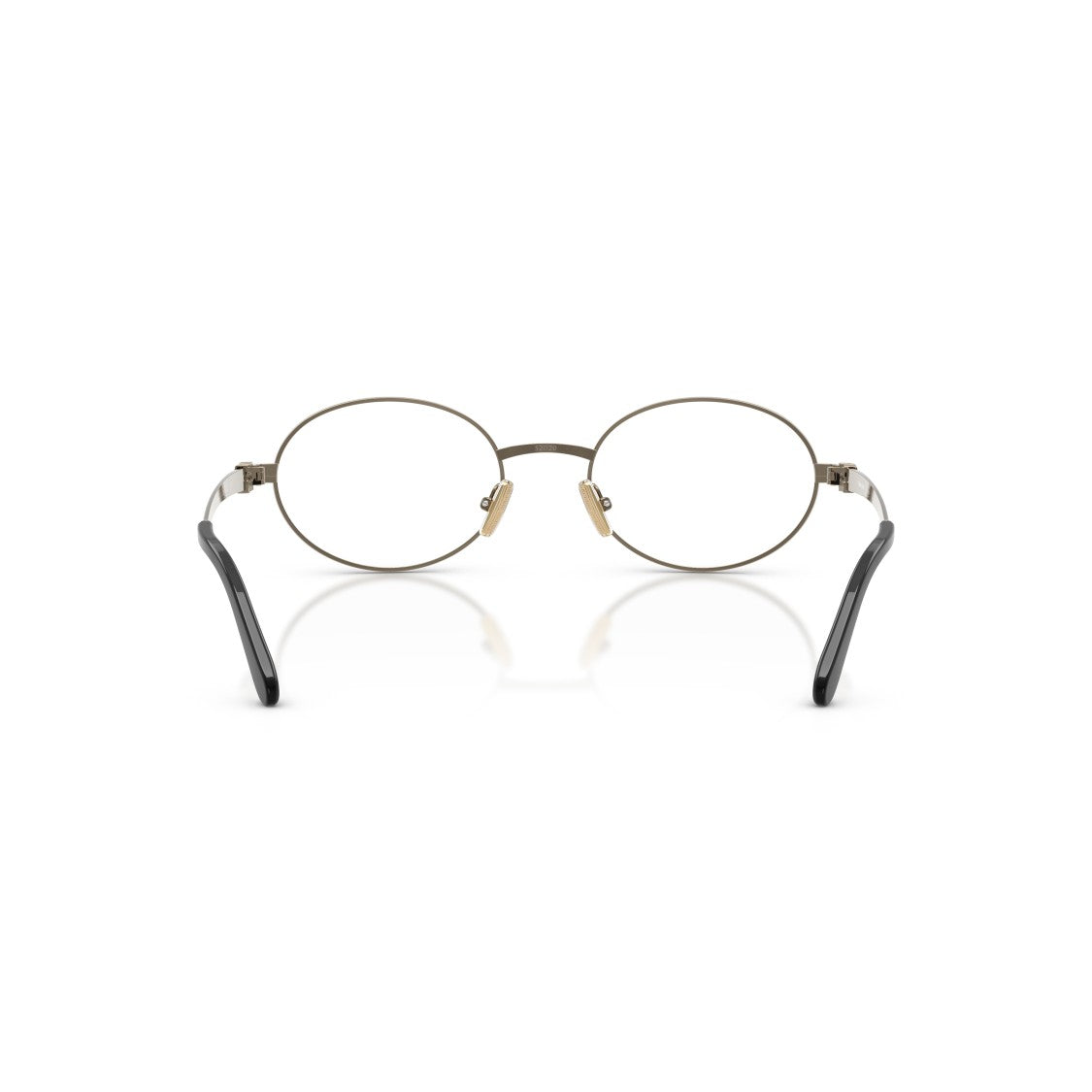 Miu Miu 0Mu 50Zv Oval Gold Metal Frame Eyeglasses