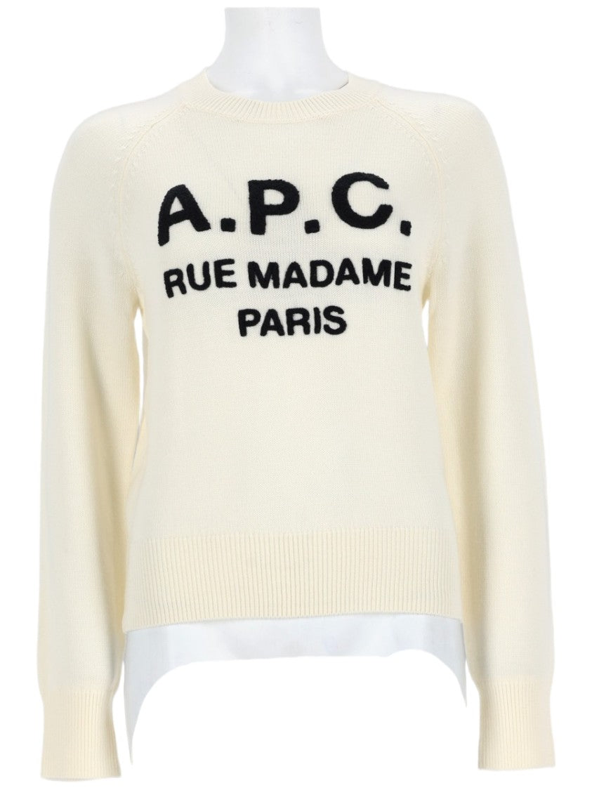 A.P.C. Classic Knit Sweater With Logo Detailing