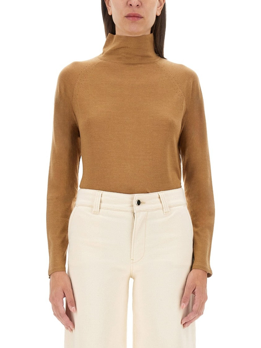 Kiton Smooth Cashmere-Silk Blend Turtleneck Shirt