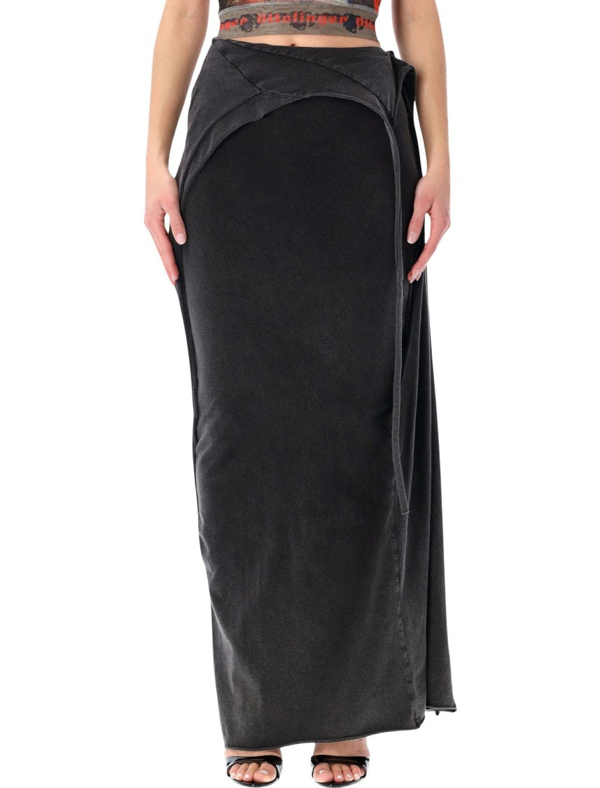 Ottolinger Slitted Asymmetrical Draped Maxi Skirt