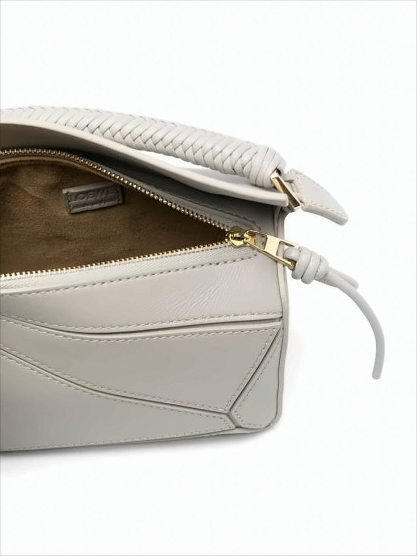 Loewe Geometric Structured Tote Bag With Braided Handle