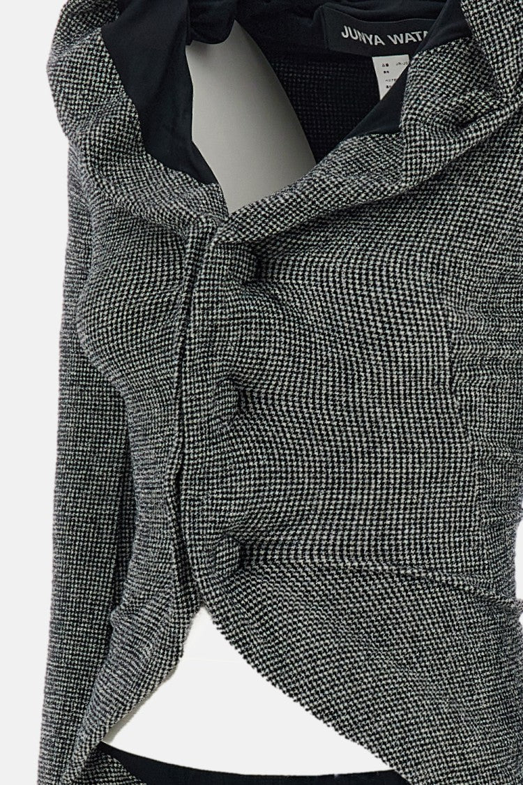 Junya Watanabe Wool-Blend Velvet Collar Unstructured Knit Jacket