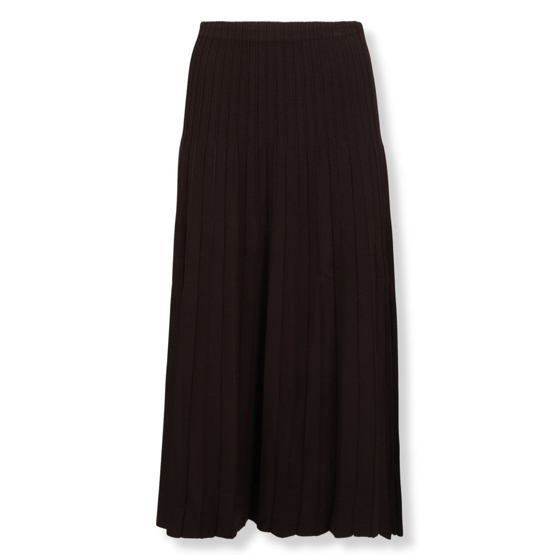 Staud Midi Pleated Knit Skirt
