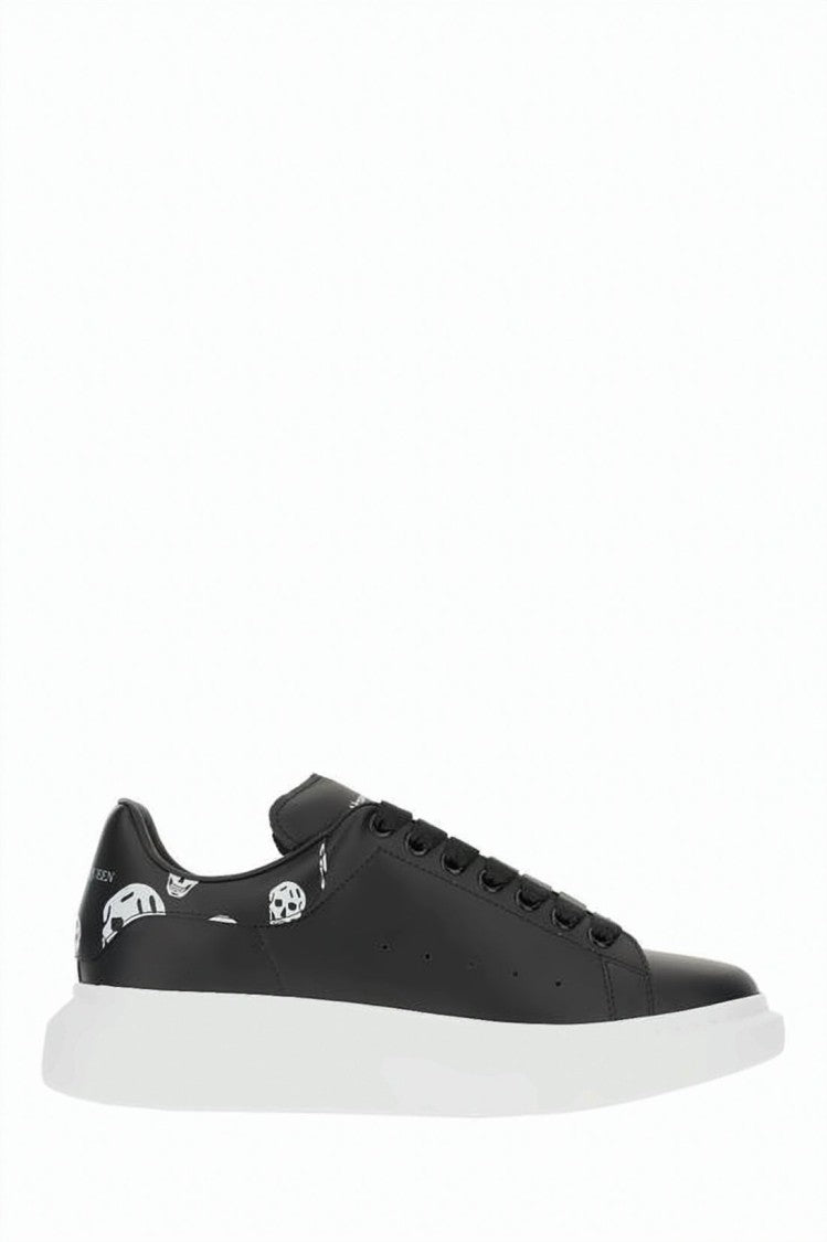 Alexander Mcqueen Chunky Black Calf Leather Sneakers