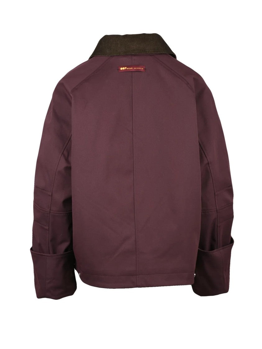 Oof Deep Red Polyester Quilted Jacket