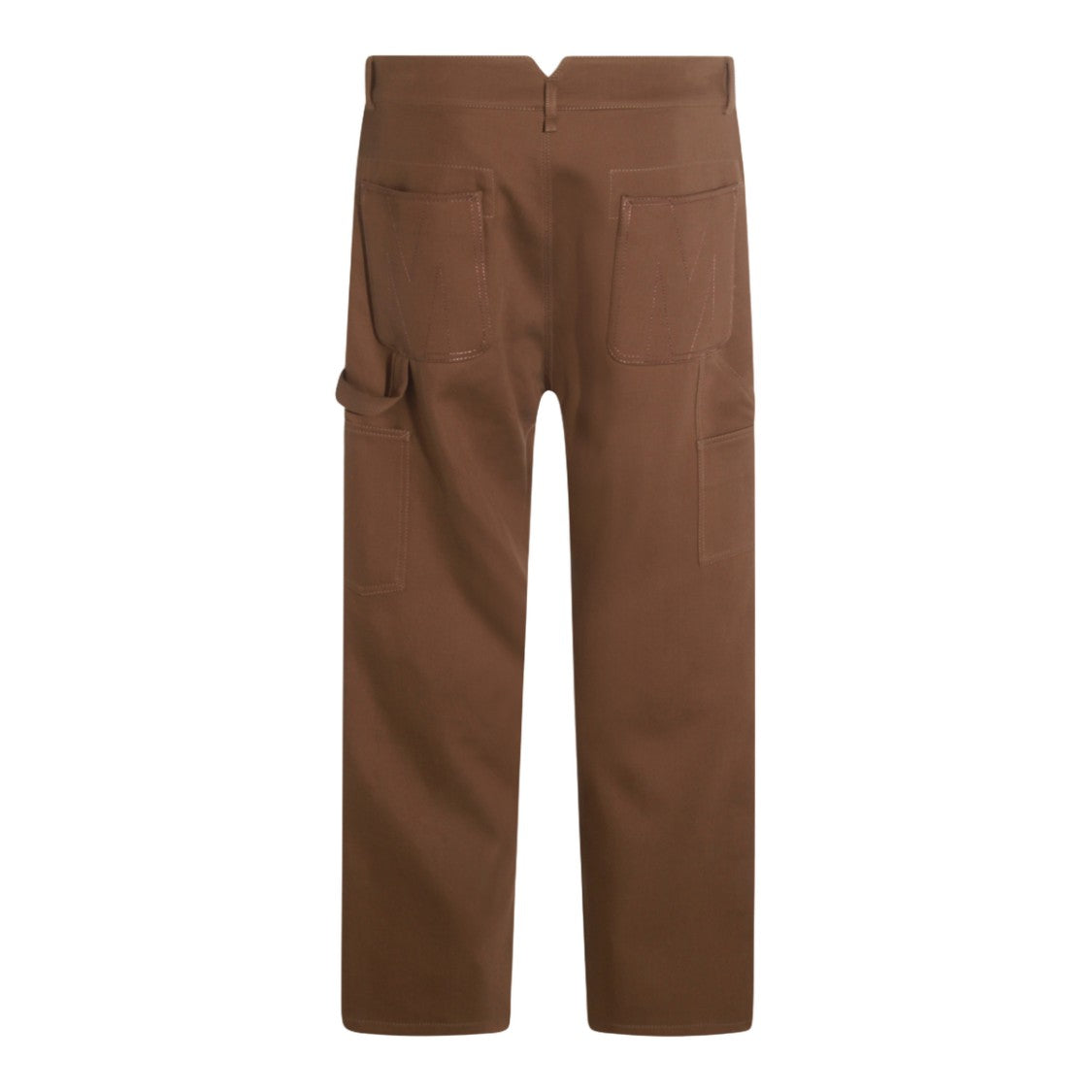 Moschino Straight-Leg Brown Trousers With Utility Pockets