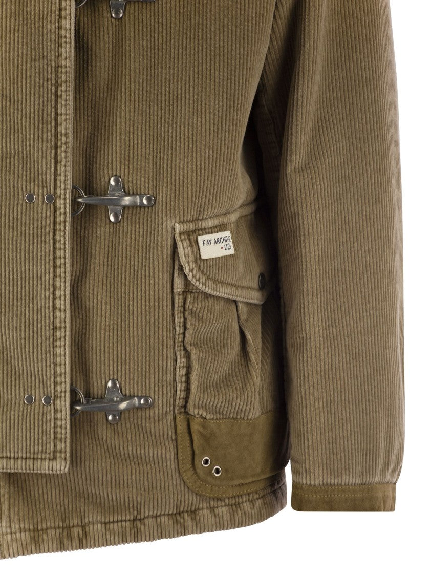 Fay 4 Velvet Hooks - Fay Archive Coat