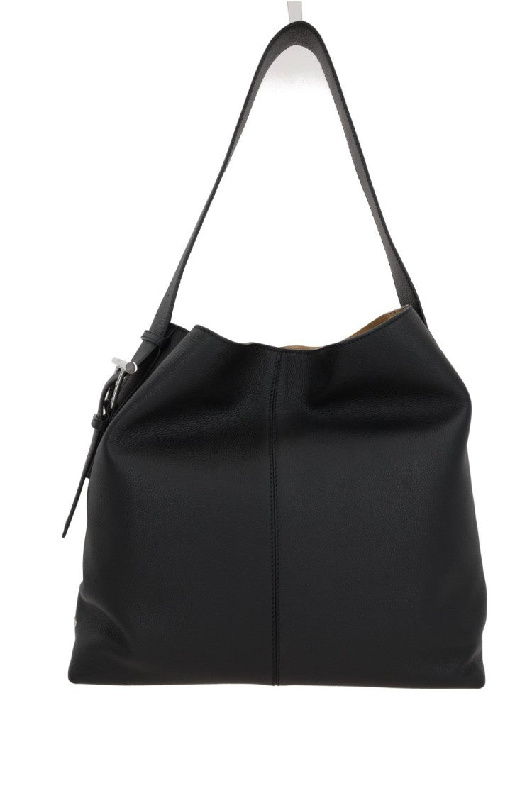 Alexander Mcqueen Structured Black Calfskin Leather Bag