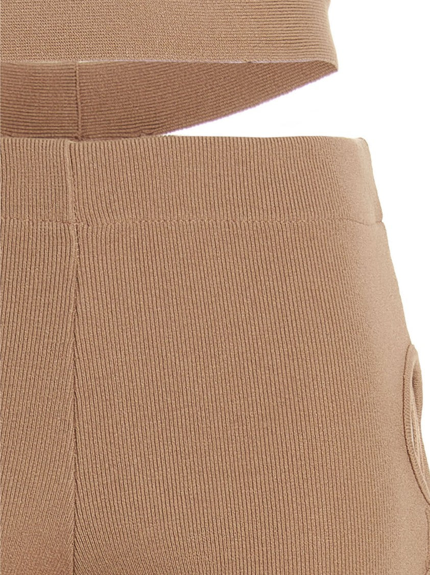 Andreâdamo Cut Out Pants With Lacing