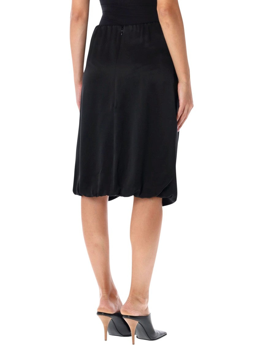 7 For All Mankind Cinch Hem Draped Gathered Mini Dress