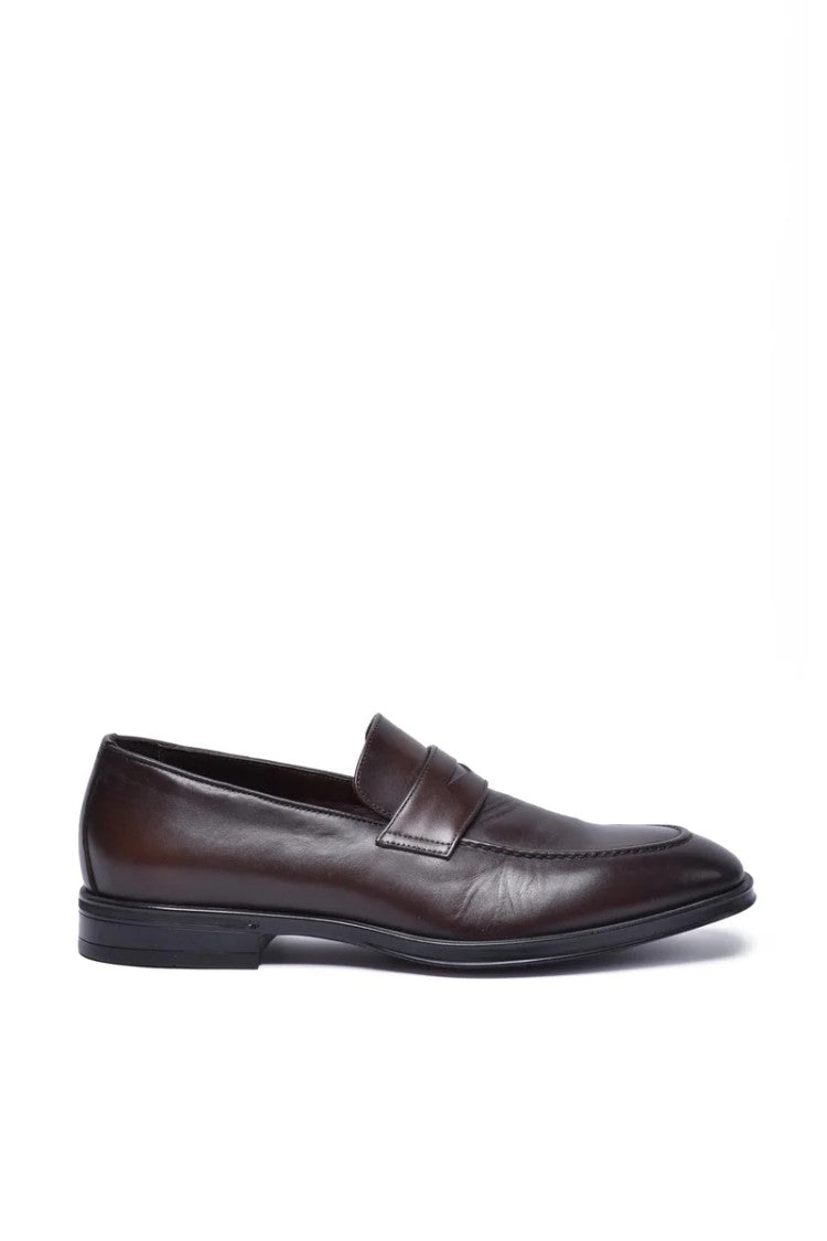 Canali Leather Loafer - Brown
