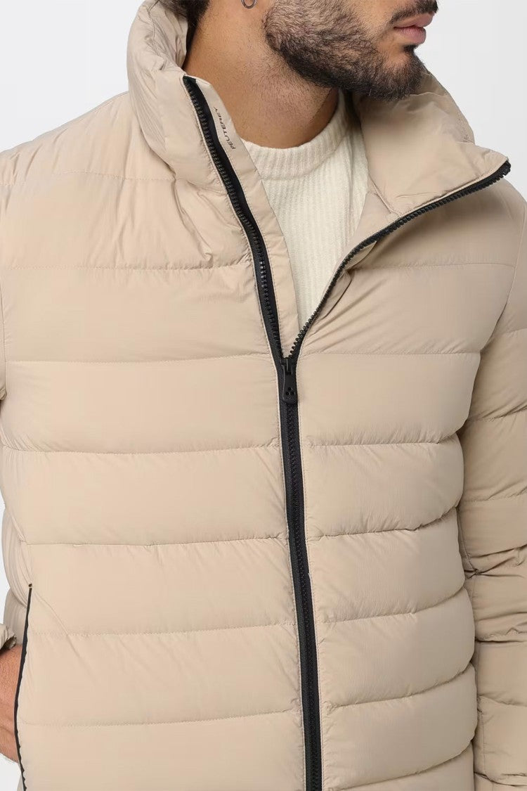 Peuterey Beige Nylon Quilted Down Jacket
