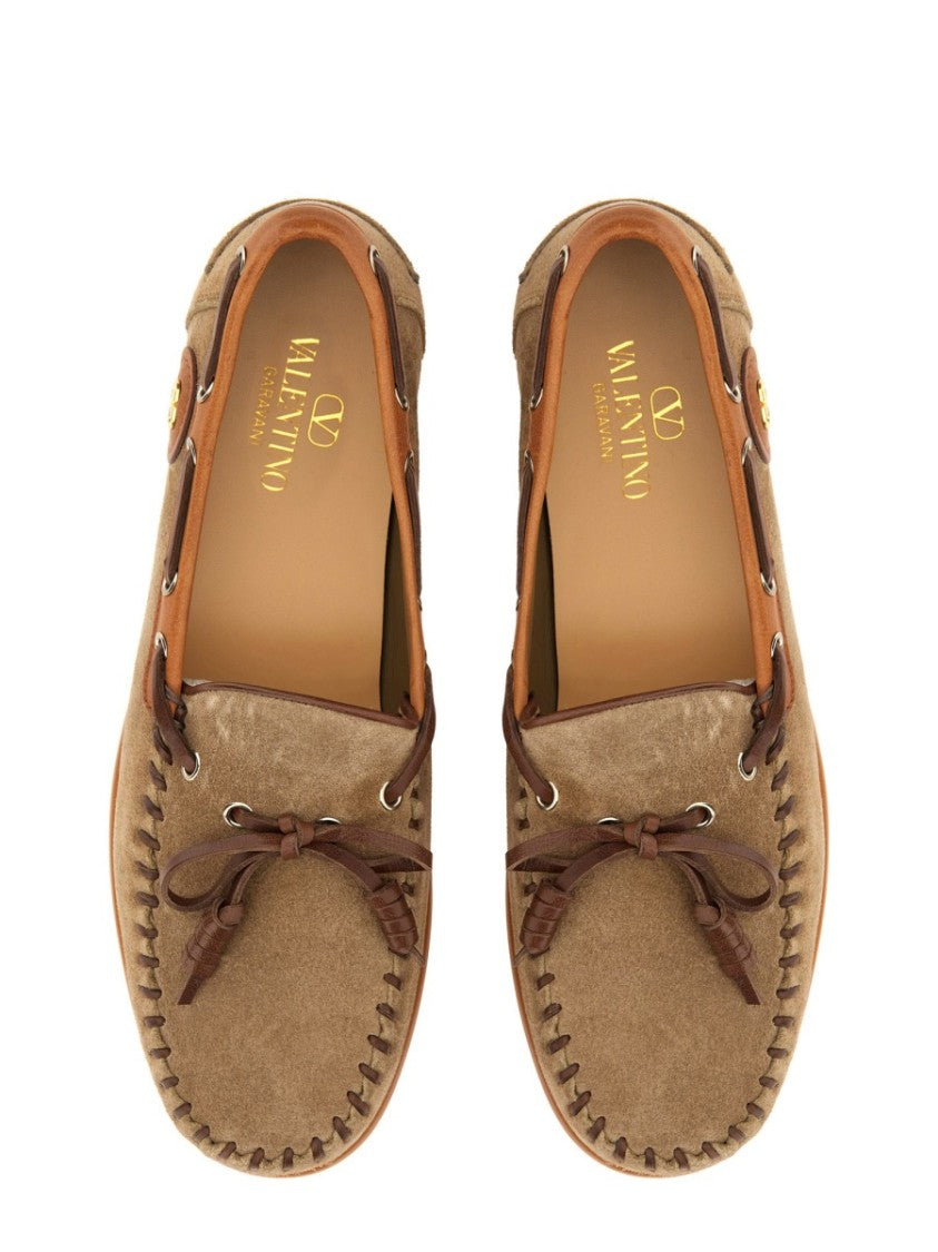 Valentino Garavani "Palm Avenue" Boat Moccasin