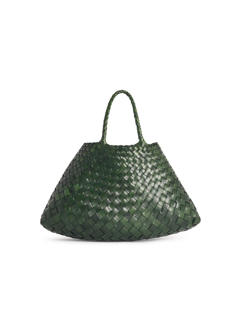 Dragon Diffusion Small 'Santa Croce' Leaf Green Leather Bag