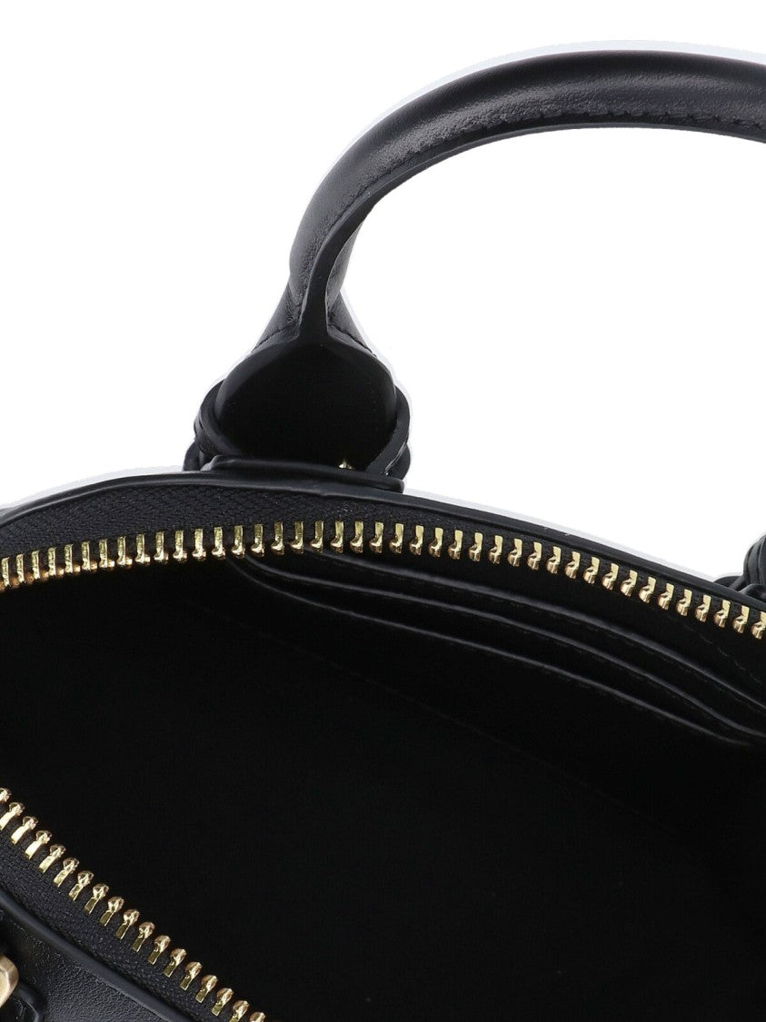 Pinko Structured Minimalist Bag With Smooth Black Exterior