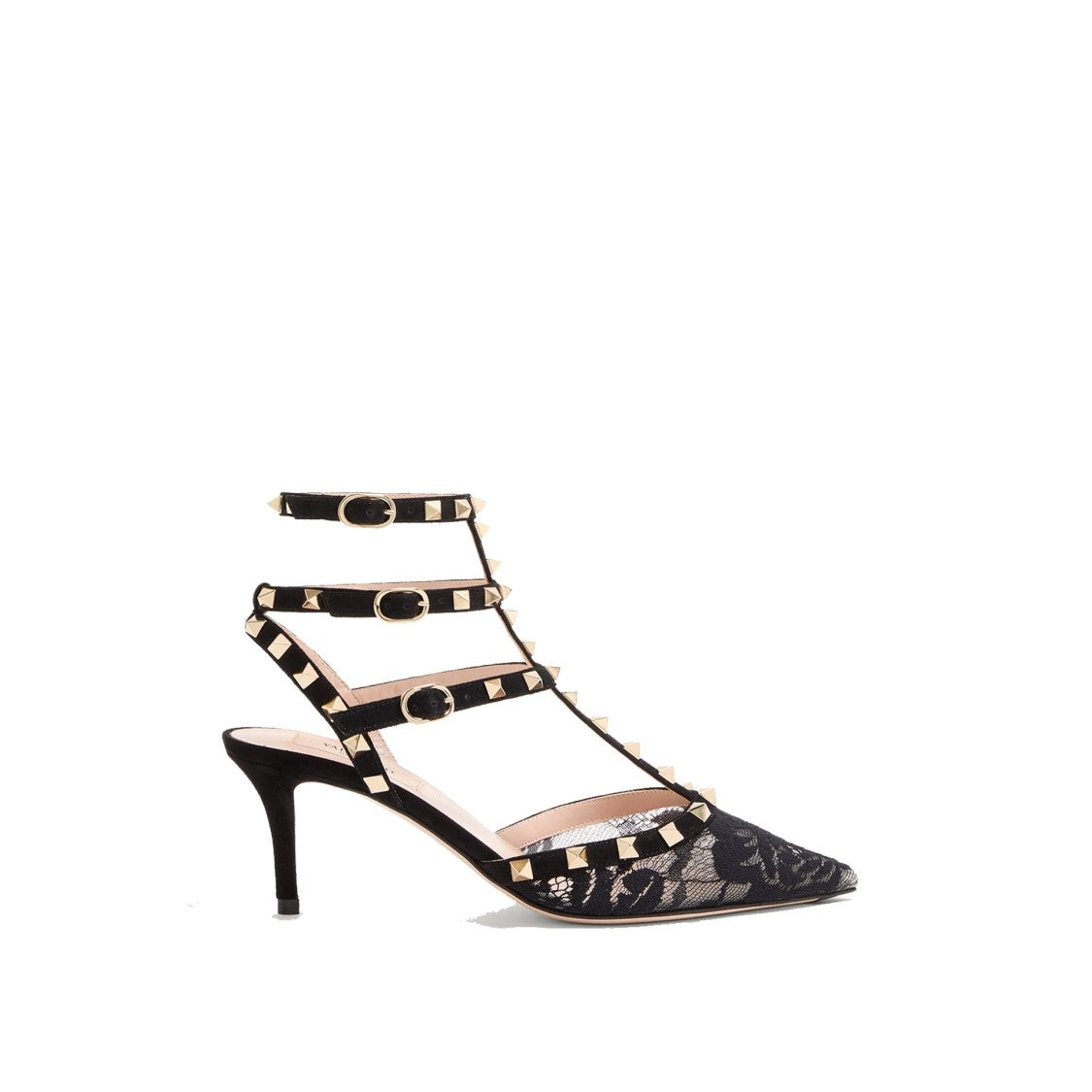 Valentino Garavani Rockstud Lace Pumps