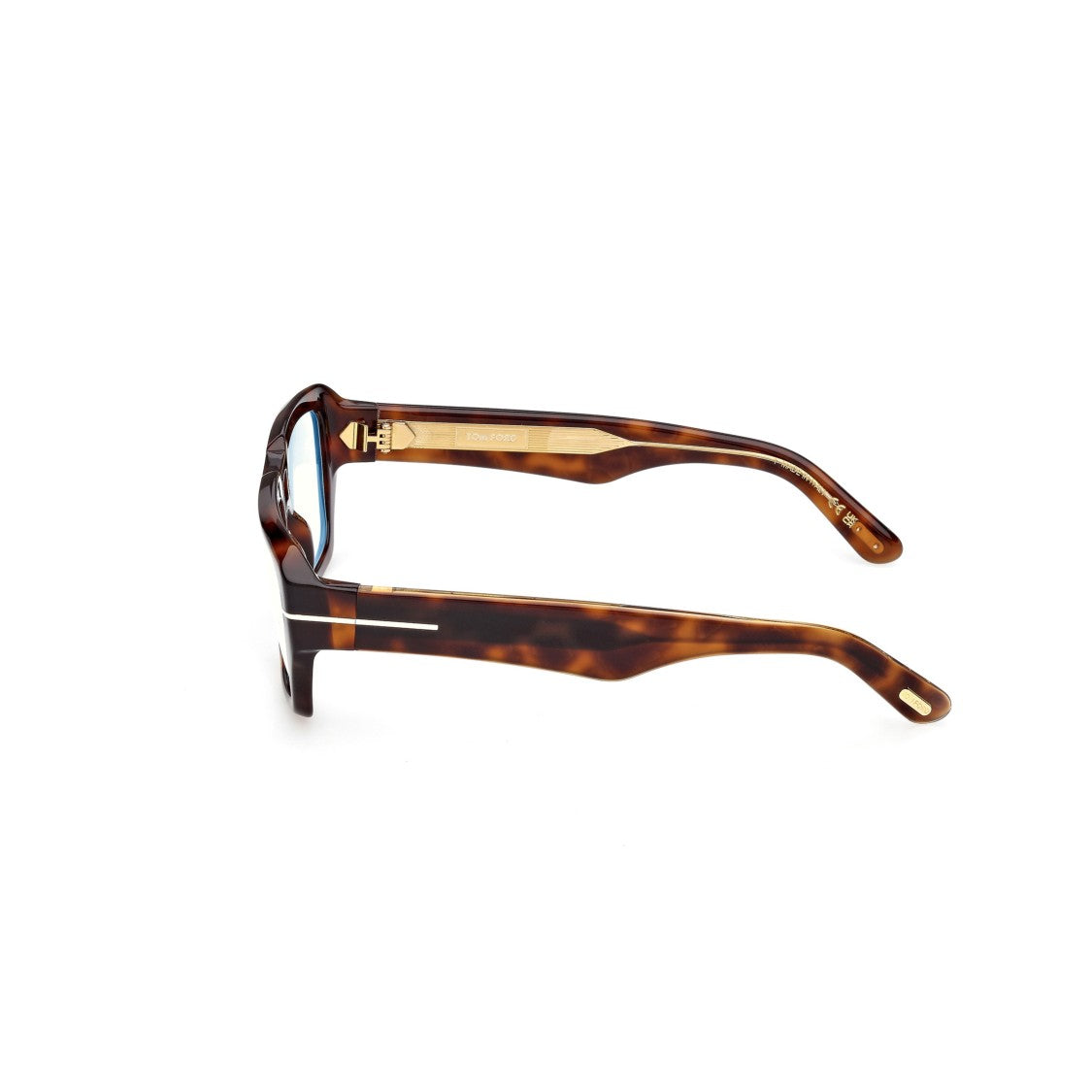 Tom Ford Ft6077-B Oversized Square Tortoiseshell Eyeglasses