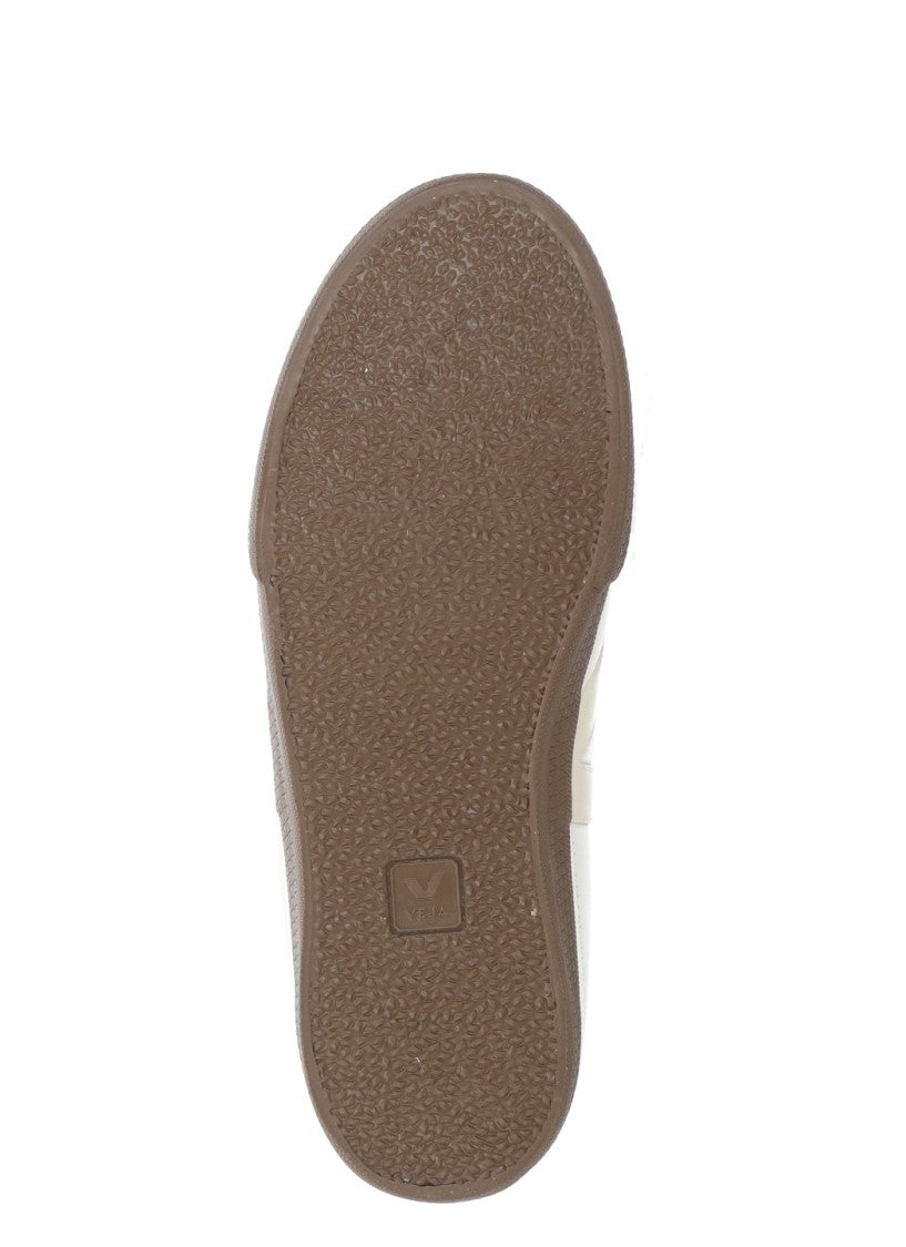 Veja Ivory Panenka V Logo Leather Sneakers