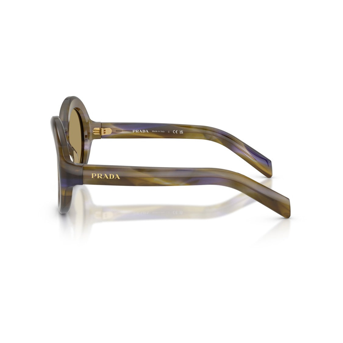 Prada 0Pr D08su Round Acetate Sunglasses