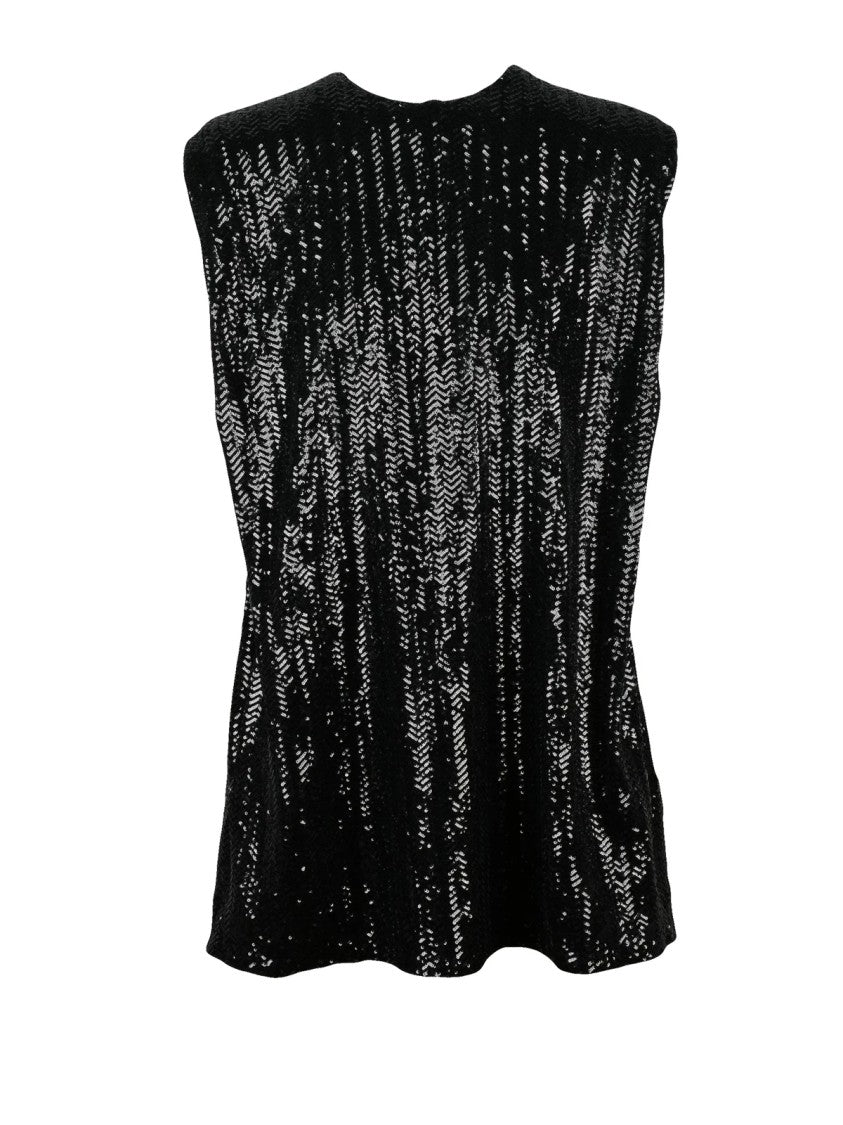 Golden Goose Sequin-Embellished Mini Dress With Functional Pockets