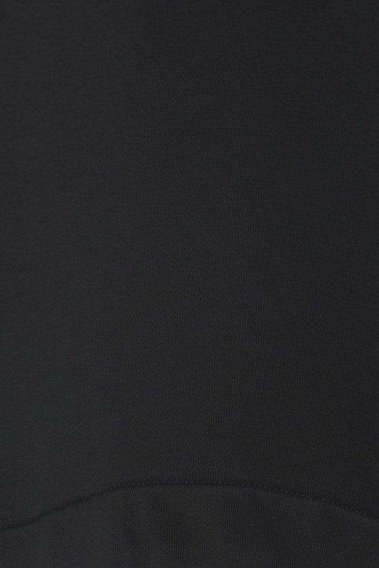 Thom Krom Cropped Oversized Hoodie With Distressed Details