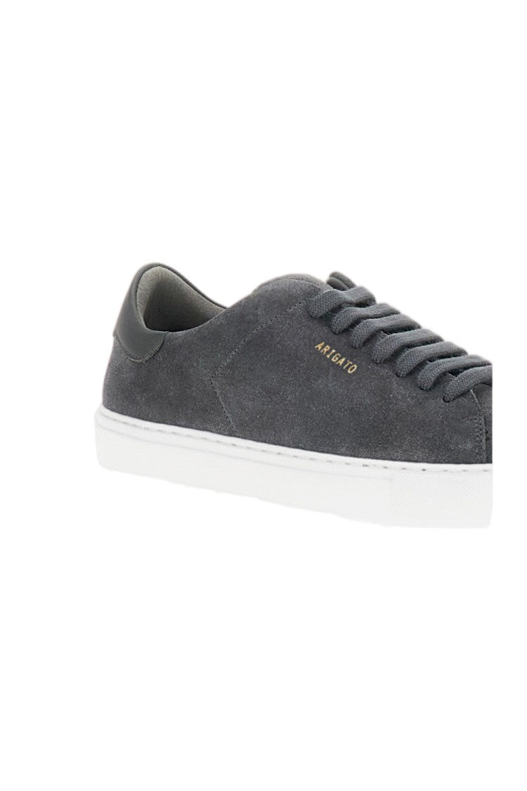Axel Arigato Grey Suede Minimalist Low-Top Sneakers