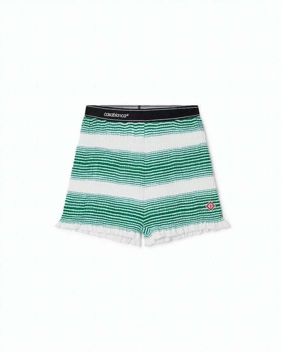 Casablanca Textured Stripe Shorts