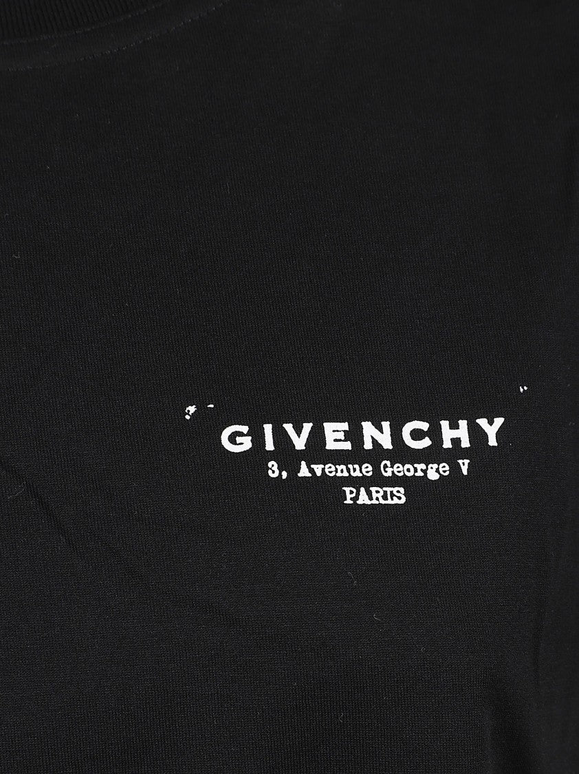 Givenchy Logo-Embellished Black Cotton T-Shirt