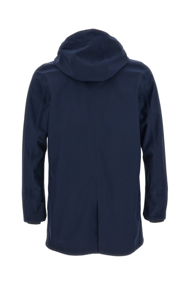 K-Way Hooded Minimalist Jacket With Drawstring