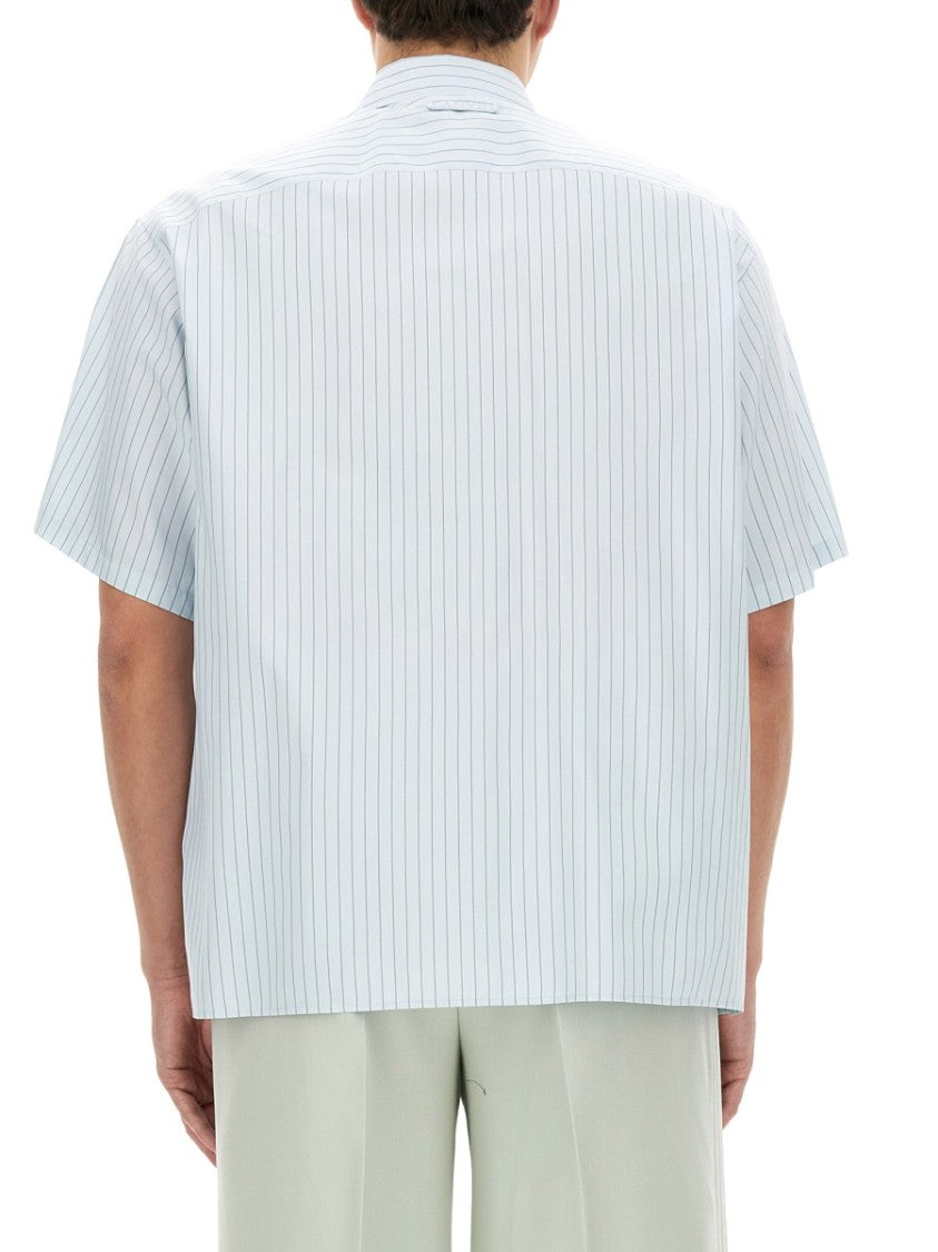 Lanvin Relaxed Fit Striped Shirt With Classic Collar