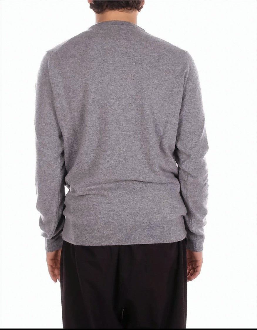 Mc2 Saint Barth Grey Sweatshirt With Bold Graphic Accents