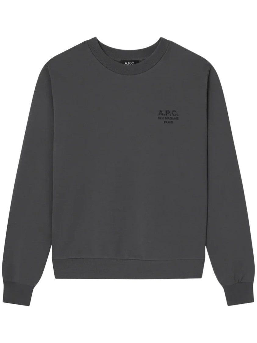 A.P.C. Relaxed Fit Crewneck Sweatshirt In Soft Organic Cotton