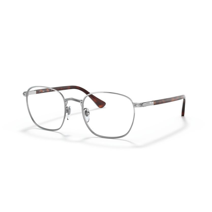 Persol 2476V Vista Thin Metal Frame Eyeglasses With Tortoiseshell Temples
