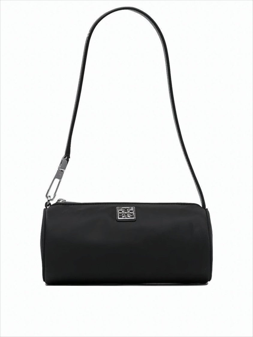 Tory Burch Cylindrical Nylon Shoulder Bag With Zip Closure