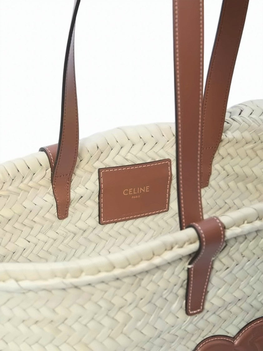 Celine Woven Raffia Tote Bag
