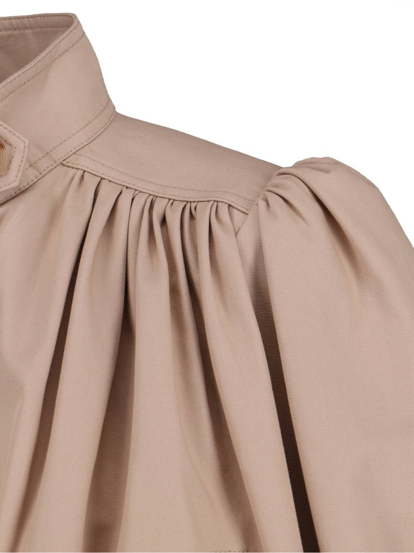 Chloé Tailored Brown Jacket With Structured Collar