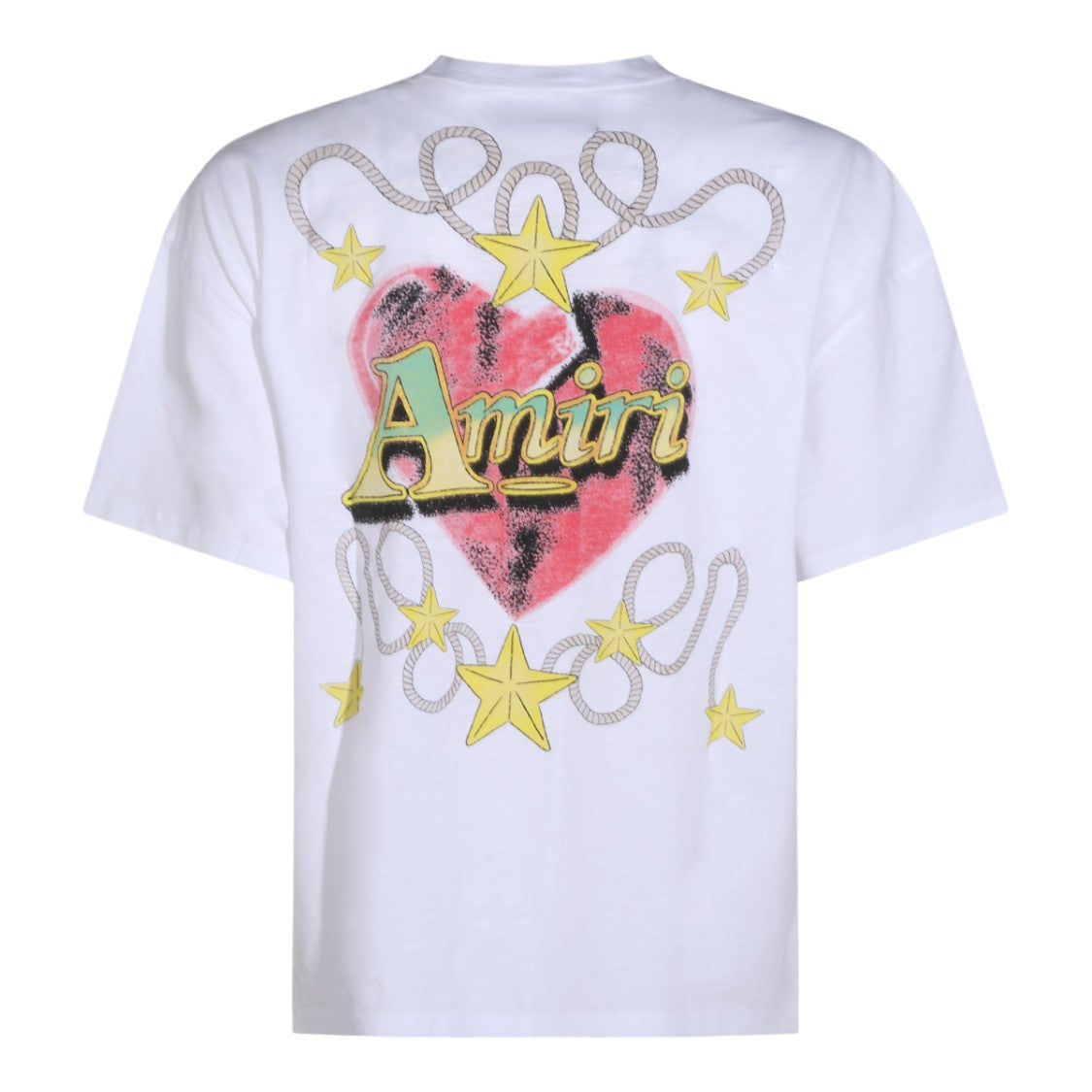 Amiri Graphic Print White Crew Neck T-Shirt