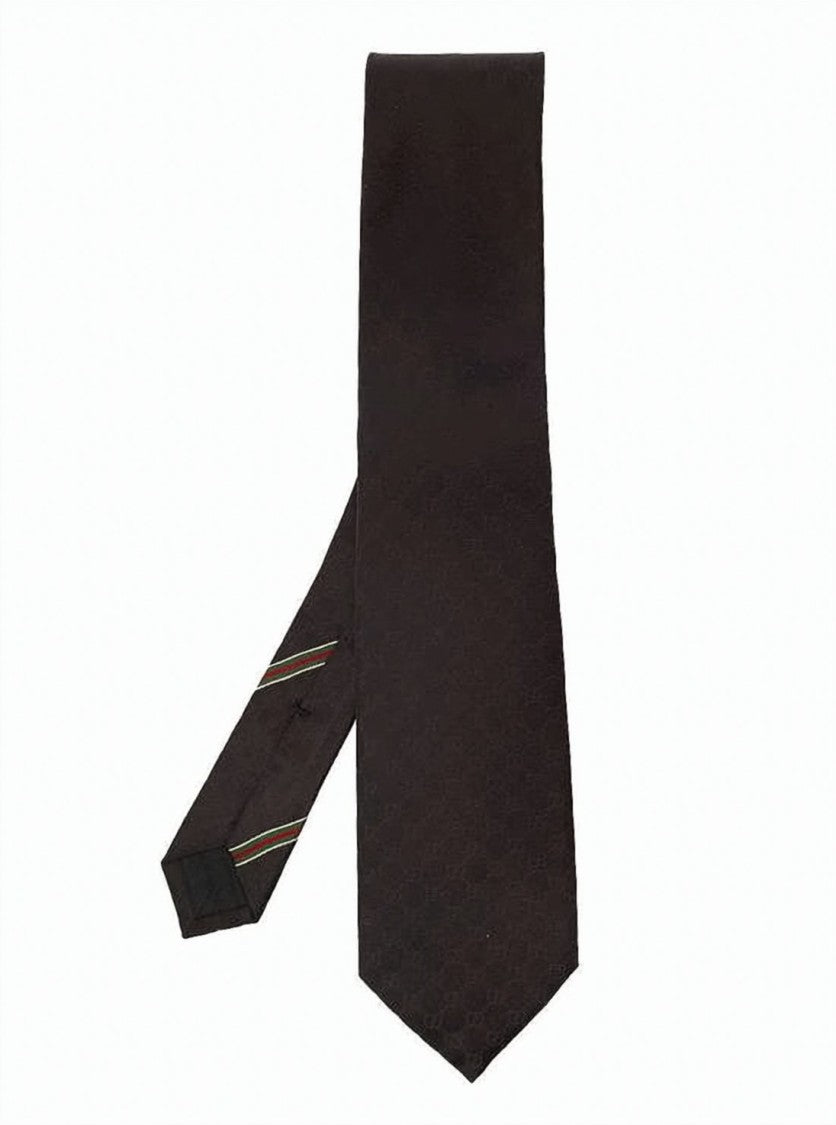 Gucci Silk Necktie With Subtle Textured Pattern
