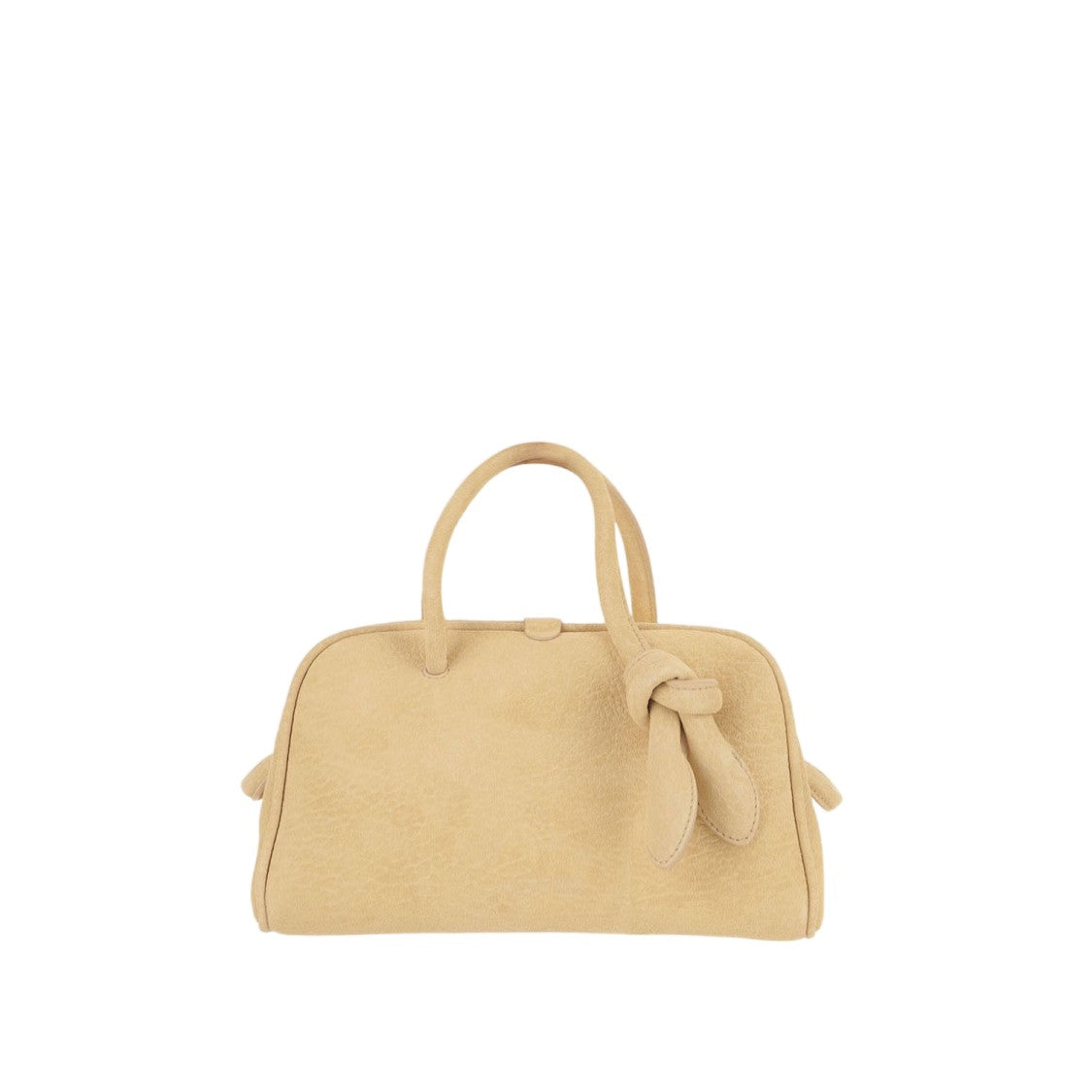 Jacquemus Yellow Il Piccolo Turismo Bow Detail Suede Tote Bag