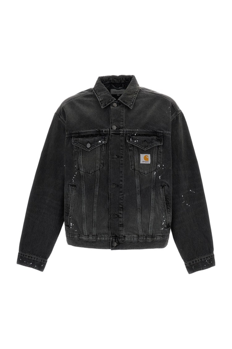 Carhartt Wip Black Helston Smith Denim Jacket