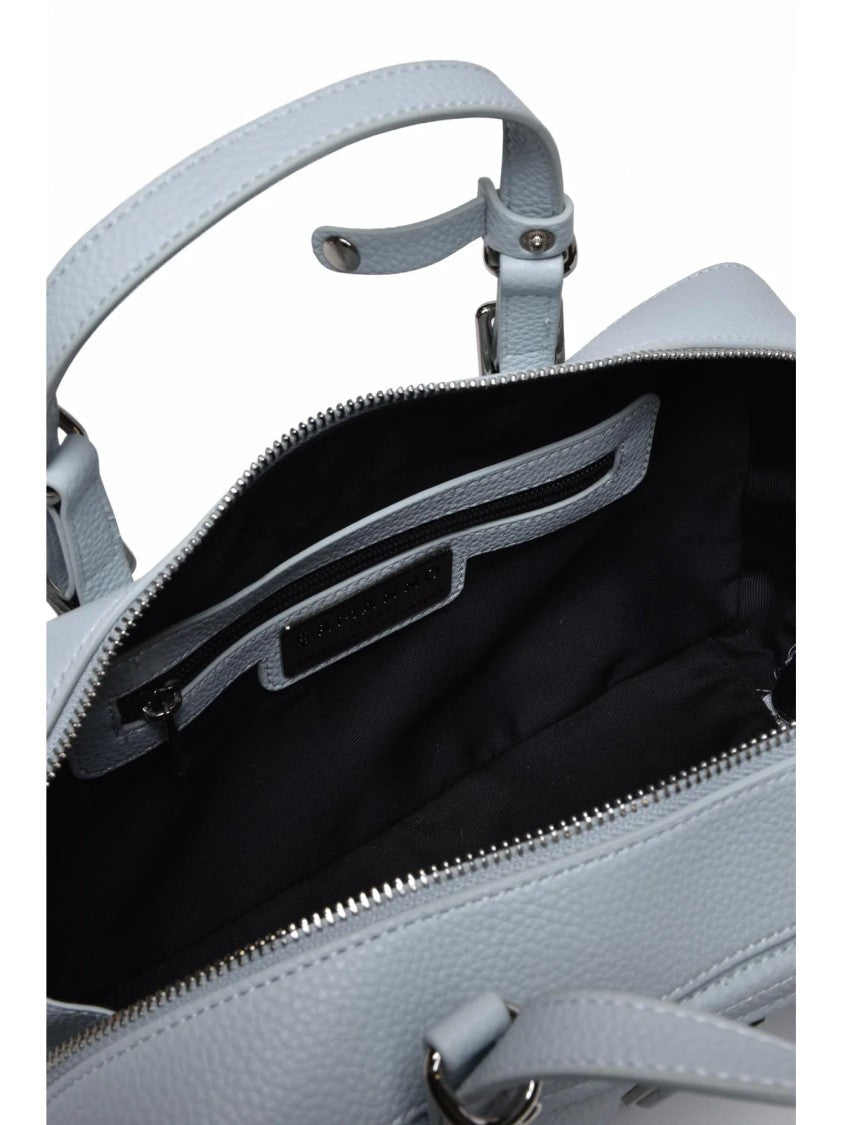 Ermanno Firenze Giovanna Bowling Bag With Structured Silhouette And Textured Finish