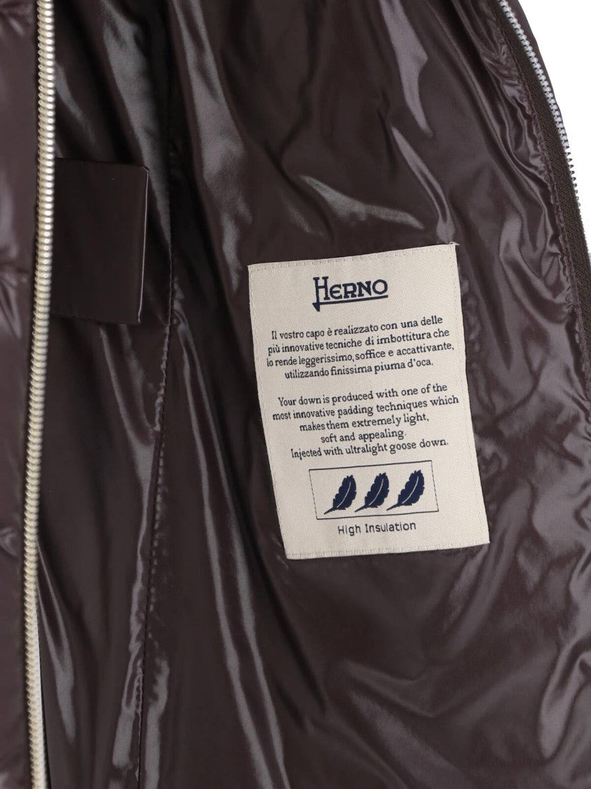 Herno Brown Claudia Waterproof Down Jacket
