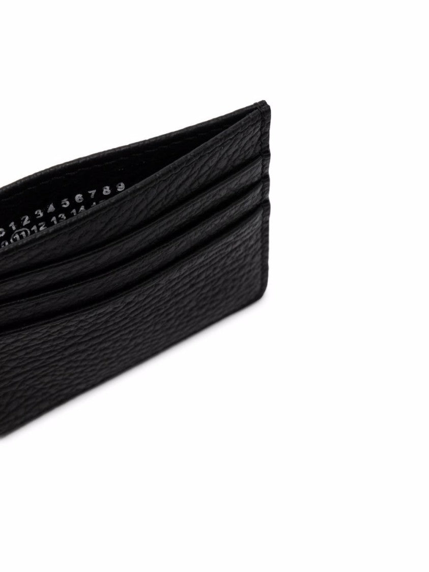 Maison Margiela Brown Textured Bovine Leather Cardholder Wallet