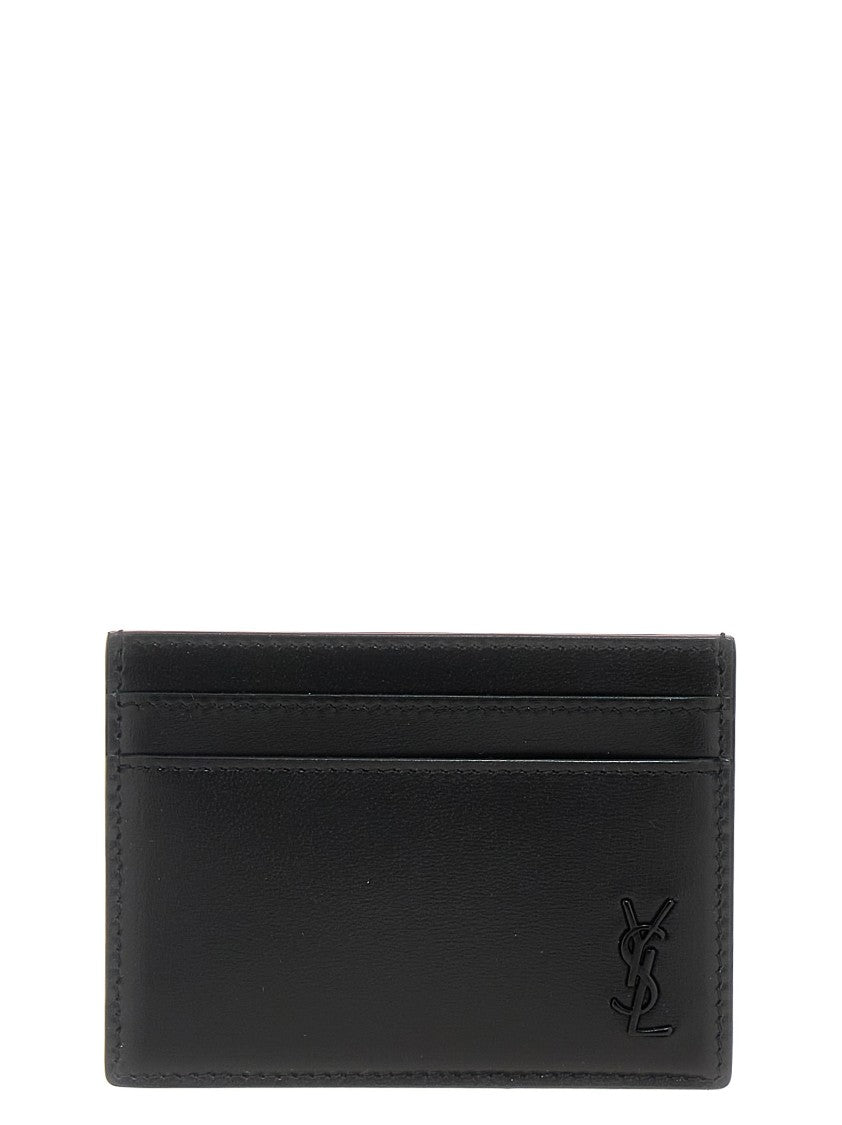 Saint Laurent Logo Leather Cardholder