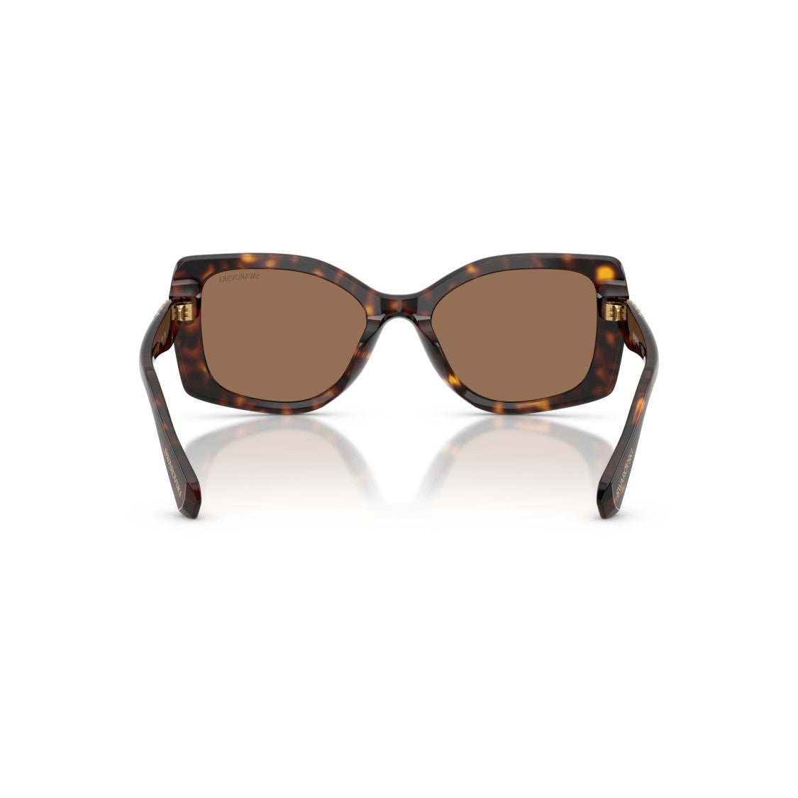 Swarovski 0Sk6058u Oversized Square Sunglasses With Tortoiseshell Pattern