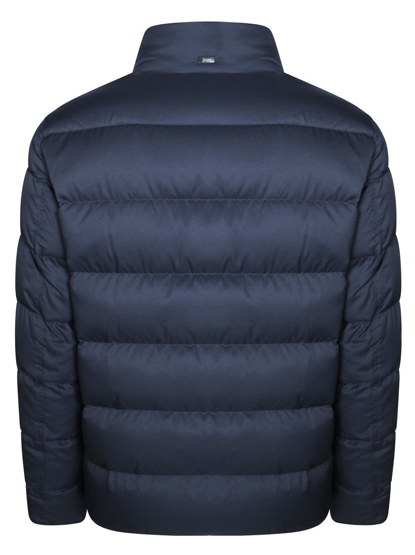 Herno Matte Stand Collar Quilted Down Jacket
